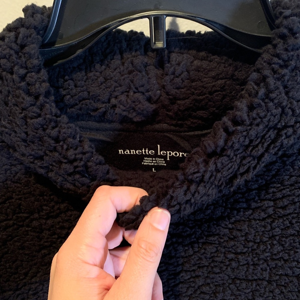 Fuzzy Black Pullover - image 4